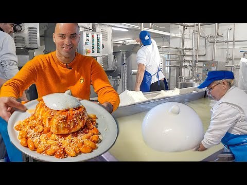 Street Food in Italy - The MOST UNIQUE MOZZARELLA in Italy + Italian food tour in Battipaglia, Italy