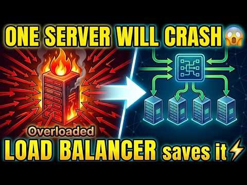 ఒక్క సర్వర్ క్రాష్ అవుతుంది! | How Load Balancers Save Scalable Systems