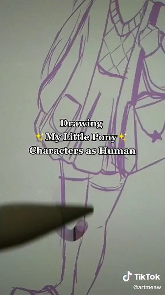 Drawing My Little Pony Characters as Human - Twilight Sparkle