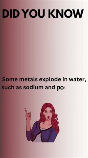 Some metals explode in water#ChemistryFacts #Science #Viral#viral#viralfacts#viralshort#factfluency