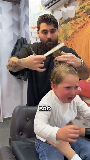 This kid came in crying and went out laughing 😨