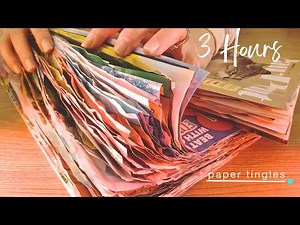 Massive Paper Tingles ASMR - 3.5 Hours of Crinkly Paper Rubbing, Brushing, and Scratching!
