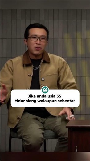 Dr. Tirta Sarani: Try to take a nap if you are 35 years old.