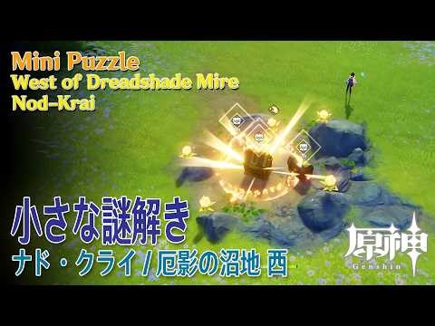 【原神】小さな謎解き/ナドクライ/厄影の沼地西 [Mini Puzzle,West of Dreadshade Mire,Nod-Krai,Genshin Impact,93373～93375]