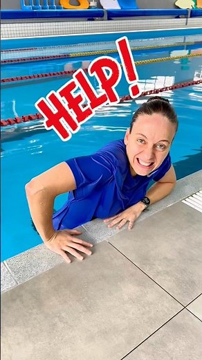 HELP! 😱 I can't get out of the pool — look at this! #shorts