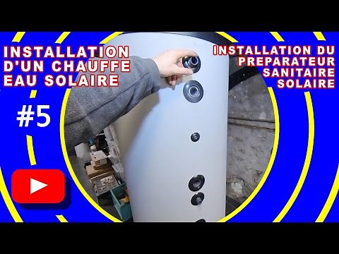 Installation of a solar water heater - Domestic hot water storage tank (storage tank)