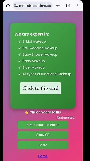 Create your interactive business card with us My Business Id. mybusinessid.in #buisnesscards