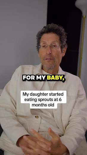 My daughter started eating sprouts at 6 months old. #dougevans #sproutwiz #sprouting #sprouts #thesproutingcompany #sproutingseeds