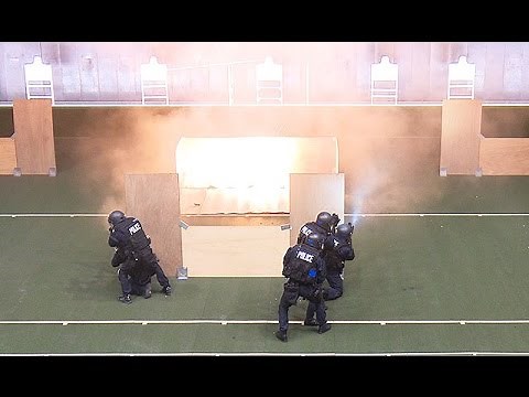 警視庁、神奈川県警ＳＡＴ合同訓練＝実弾連射、閃光弾投てき、狙撃で犯人制圧
