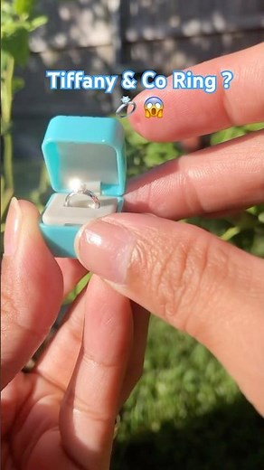 Miniature 💍😱 Tiffany & Co Diamond Engagement Ring Unboxing #jewellery