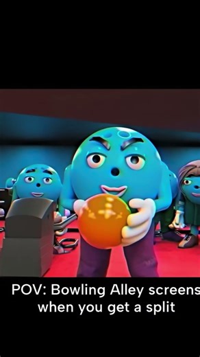 POV: Bowling Alley screens when you get a split #bowling #funny #trfamily