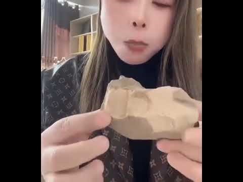 Edible clay eating asmr 🤤