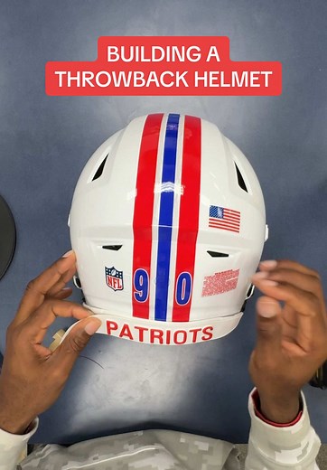 Building a Throwback Helmet for New England Patriots