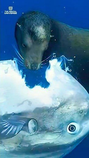 Sun Fish Gets EATEN ALIVE By Predator! #sunfish #fish #shorts