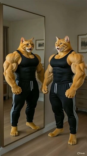 The Ultimate Sigma Cat: Gym Motivation 🐾💪২. GigaCat is Real! 🐱🔥 #shorts #gonetwork #gbcn #cat #ai