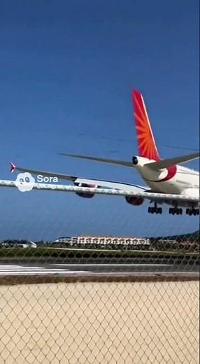 Viral video Air India’s first A380 ! Wow #incredible india#airindia #dream