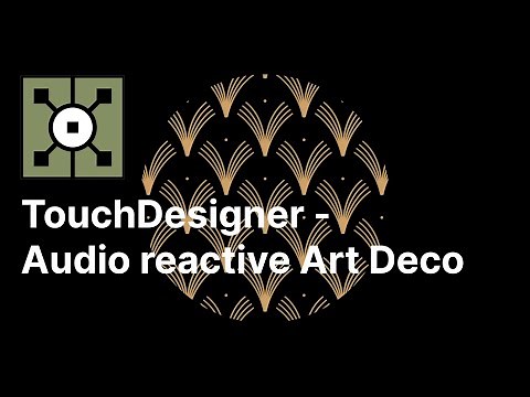 Audio reactive Art Deco pattern - TouchDesigner tutorial 1