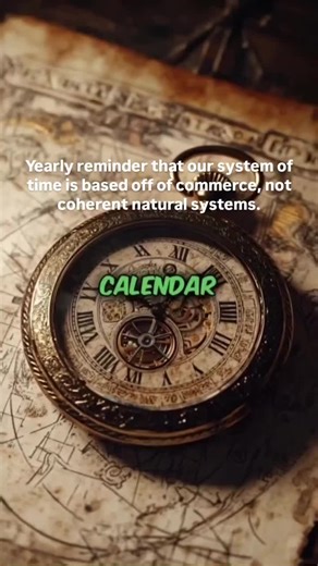 If you feel like you are out of coherence with natural rhythms and that time doesn't make sense, it's because your intuition is stronger than incoherent commercial systems. Following the money (control) rarely fails #newyear #calendar #gregoriancalendar