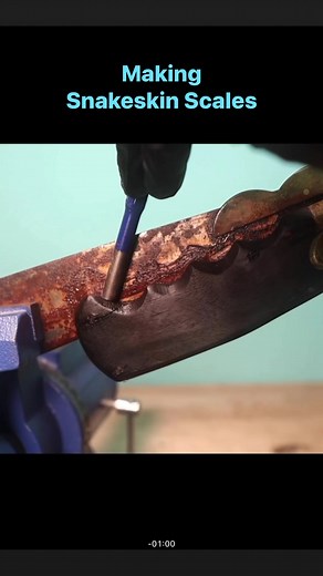 4M views · 57K reactions | Restoration of an old knife and making come cool snakeskin scales. #howto #making #knife #restoration | Dr Restoration | Facebook