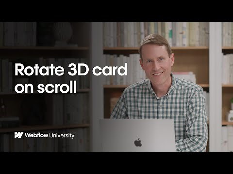 Scroll-based 3D card animation powered by GSAP Interactions in Webflow