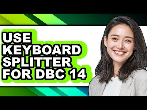 How to Use Keyboard Splitter for Dbc 14 (easy Method)