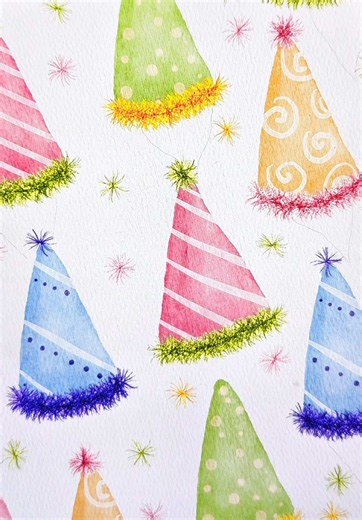 How to draw an easy birthday party hat on procreate with this quick and easy beginner digital art procreate tutorial 🎉🥳🎈 What im using: 🎨 the watercolour brushes and canvas are part of the realistic watercolour brush set for procreate ✨ the tinsel brush is from the realistic tinsel brush set Both available on my website 🩷 . . #procreate #digitalart #drawingtutorial #party #howtodraw