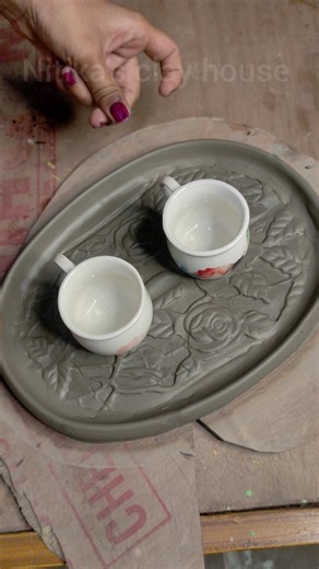 মাটি দিয়ে প্লেট তৈরি/amazing idea for plate making #nitikasclayhouse