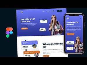 [FULL VIDEO] Design A Responsive Homepage with Figma In Under 2 Hours