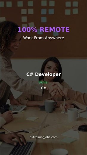 Get Paid $50 - $120/hr to Train AI From Home | C# Developer | Remote $50 - $120/hr #Shorts