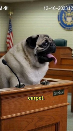 It fell into my mouth! 🍕 Guilty Pug #shorts