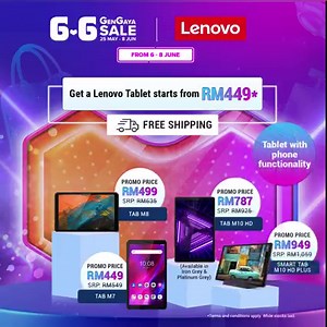 Lenovo Tablets come with smartphone functionalities such as 4G LTE, call and data! So you can reach your kids from anywhere in the house. Get selected Lenovo Tablets from ONLY RM449* FREE shipping from now until 8 June! *Terms and conditions apply. While stocks last. #LenovoMY #LazadaMY #LenovoTab Shop now: https://lnv.gy/3LQFqNC | Lenovo Malaysia