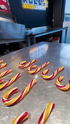 922K views · 3.3K reactions | How We Make Christmas Candy Canes!!  | Rocks & Rolls Candy | Facebook