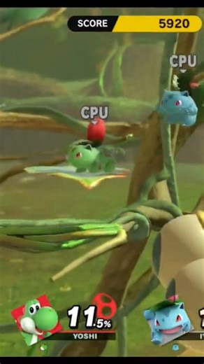 Yoshi vs Ivysaur #supersmashbros #nitnendo #fail