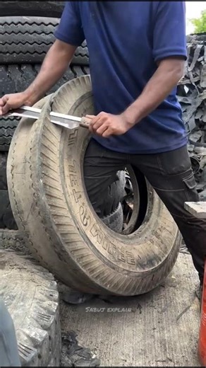 What Do They Do With Old Tires In The Factory 😱