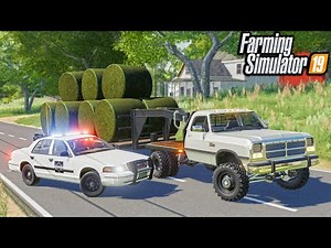 NEW CUMMINS GET'S PULLED OVER BY POLICE | (ROLEPLAY) FARMING SIMULATOR 2019