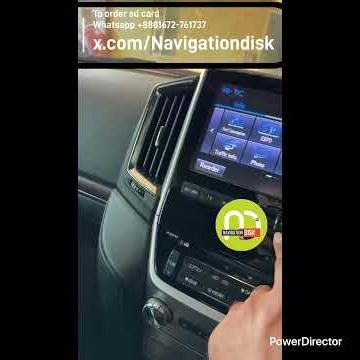 Land Cruiser 2017 map sd card available to fix error