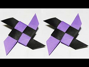 【簡単折り紙】かっこいい手裏剣の作り方 🥷 2色で3分！子供が喜ぶおもちゃ | How to make a Paper Shuriken | Ninja Star | 摺紙 手裏剣 | 종이접기 표창