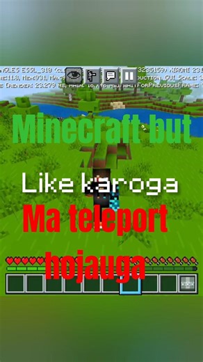 Minecraft but like make me teleport in random biome #minecraft #gaming #shorts #minecraftbut