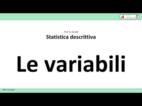 Statistica facile - 02 - Le variabili