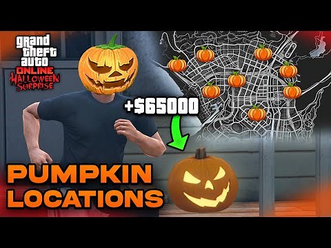 10 Pumpkin Locations in GTA Online! (Trick Or Treat Halloween Event)