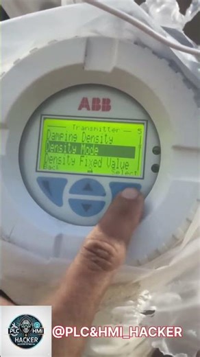abb magnetic flow meter sensor adjustment in programing and settings #abb #flowmeter #sensor