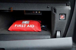 Create a quick car emergency medical kit with 6 basic items