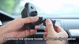 Miracase Phone Holders for Your Car with Metal Hook Clip, Cell Phone Mounts Air Vent Cell Phone Stand Car Mount, Universal Automobile Cradle Fit for iPhone Android and All Smartphones (Pink)