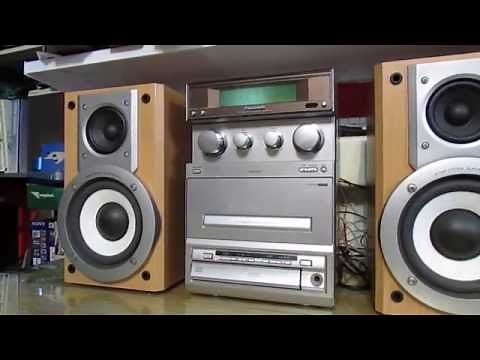 panasonic cd stereo system sa-pm15 with speakers