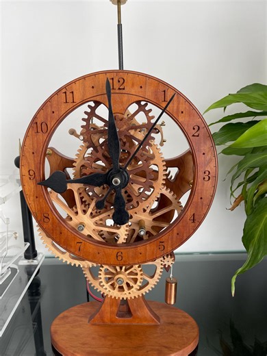 Wooden Skeleton Table Clock DESIGN DRAWINGS Only for CNC Router, Digital Download - Etsy