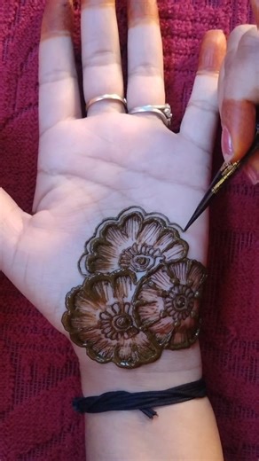 Simple Mehndi Design for Beginners 🌸 #mehndi#mehndishorts