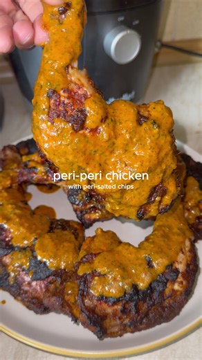 Homemade Peri-Peri Chicken and Chips Recipe
