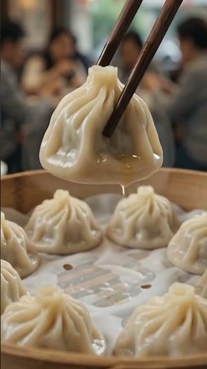 Vegetable soup dumplings steamed