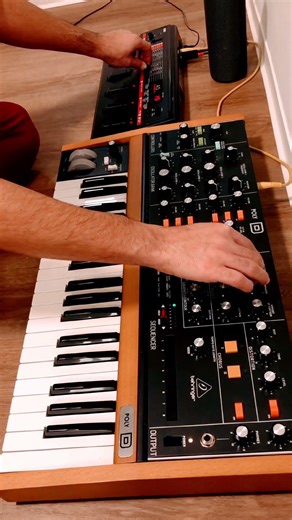 KORG A5 Experimental Delay with Behringer Poly D