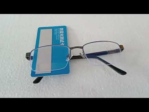 UNISEX LARGE SIZE HALF RIM METAL FRAME COMPUTER / READING GLASSES
